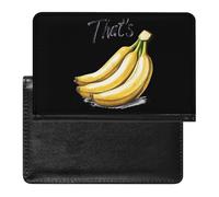That's Bananas - Porta passaporto per frutta e cibo, per uomo e donna, in pelle PU, portafoglio da viaggio