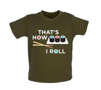 That's How I Roll Sushi - Bambino T-Shirt / Body - Giappone Pesce Cibo