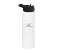 That's How My Daddy Rolls Trucker Truck Driver Dad Stainless Steel Insulated Water Bottle