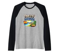 That's It I'm Moving to Spain Divertente Umorismo da Viaggio Spagnolo Maglia con Maniche Raglan