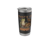 Thats It Your Going in The Compost Divertente Rana da Giardinaggio Bicchiere termico in acciaio inox doppia parete