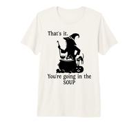 That's It You're Going in The Soup Cat Witch Brew Halloween Maglietta Premium