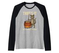 That's It You're Going in The Soup - Gatto umoristico Medievale Maglia con Maniche Raglan