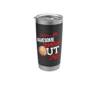 That's My Awesome Grandson Out There Baseball Lovers Bicchiere termico in acciaio inox doppia parete