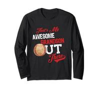 That's My Awesome Grandson out There Baseball Lovers Maglia a Manica