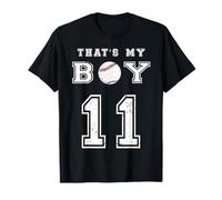 That's My Boy Baseball 11 Jersey Number Vintage Mamma Papà Maglietta