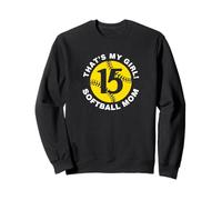 That's My Girl #15 Softball mamma festa della mamma Fast Pitch Fan Felpa