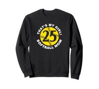 That's My Girl #25 Softball Mamma Festa della mamma Fast Pitch Fan Felpa