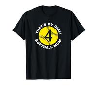 That's My Girl #4 Softball mamma festa della mamma Fast Pitch Fan Maglietta