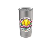 That's My Goddaughter Out There Orgoglioso Softball Madrina Bicchiere termico in acciaio inox doppia parete