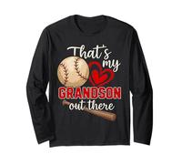 That's My Grandson Baseball Proud Grandma of Grandson Player Maglia a Manica