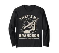 That's My Grandson out There Baseball Nonna Nonno Maglia a Manica