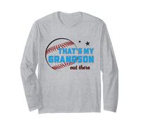 That's My Grandson out There Baseball Nonna Nonno Maglia a Manica