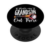 Thats My Grandson Out There - Mazza da baseball PopSockets PopGrip Adesivo