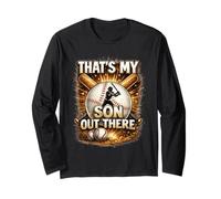 That's My Sons Baseball Dad Mom Parent Pride Sports Maglia a Manica