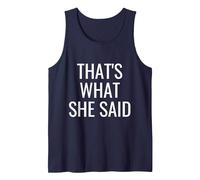 That's What She Said Workplace Quotes Office Canotta, Uomo, Navy, S