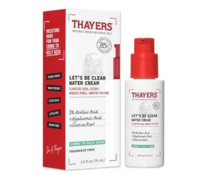 Thayers Crema Idratante con Acido Azelaico e Acido Ialuronico - Lozione per Pelli Miste o Grasse - Let's Be Clear Water Face Cream - 75 ml