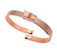 THBGTCNQ Cinturini for Orologi da Donna Braccialetti di Ricambio in Acciaio Inossidabile di Piccole Dimensioni 6mm 8mm 10mm 12mm Braccialetti di Ricambio universali(Rose Gold,6mm)