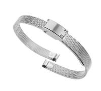 THBGTCNQ Cinturini for Orologi da Donna Braccialetti di Ricambio in Acciaio Inossidabile di Piccole Dimensioni 6mm 8mm 10mm 12mm Braccialetti di Ricambio universali(Silver,10mm)