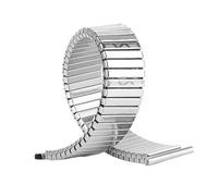 THBGTCNQ Cinturino elastico for orologio, cinturino retrattile in acciaio inossidabile, 18 mm, 20 mm, 22 mm unisex(Silver,16mm)