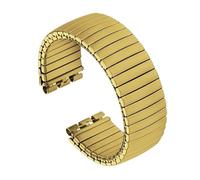 THBGTCNQ Cinturino elastico for orologio da 17 mm, in acciaio inossidabile, for uomo e donna(Gold matte,17mm)