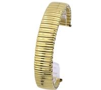 THBGTCNQ Cinturino elastico for orologio da 18 mm, in acciaio inossidabile, for uomo e donna(Gold,18mm)