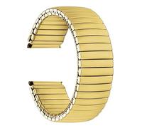 THBGTCNQ Cinturino elastico in metallo for orologio, cinturino retrattile in acciaio inossidabile(Gold,22mm)