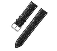 THBGTCNQ Cinturino for orologio, cinturino di ricambio in pelle a sgancio rapido for uomo e donna(Black-White,14mm)