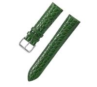 THBGTCNQ Cinturino for orologio, cinturino di ricambio in pelle a sgancio rapido for uomo e donna(Green,12mm)