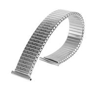 THBGTCNQ Cinturino for orologio elastico in acciaio inossidabile da 12 mm, 14 mm, 16 mm, 18 mm, 20 mm, cinturino universale in metallo retrattile for uomo e donna(Silver,14mm)