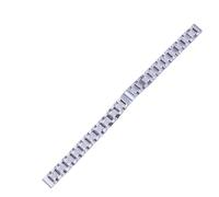 THBGTCNQ Cinturino for Orologio in Acciaio Inossidabile con Fibbia Pieghevole Universale a sgancio rapido(Silver_10mm)