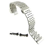 THBGTCNQ Cinturino for orologio in acciaio inossidabile da 12-22 mm con interfaccia ad arco, adatto for uomini e donne(Silver,19mm)