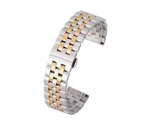 THBGTCNQ Cinturino for orologio in acciaio inossidabile da 18 mm, cinturino di ricambio universale(Silver Rose Gold,12mm)