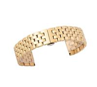 THBGTCNQ Cinturino for Orologio in Acciaio Inossidabile da 22 mm, Cinturino Universale in Metallo, Cinturino di Ricambio(Gold,22mm)