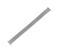 THBGTCNQ Cinturino for orologio in acciaio inossidabile elastico, cinturino universale in metallo, comodo e durevole, braccialetto di ricambio(Silver,14mm)