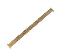 THBGTCNQ Cinturino for orologio in acciaio inossidabile elastico, cinturino universale in metallo, comodo e durevole, braccialetto di ricambio(Gold,18mm)
