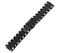 THBGTCNQ Cinturino for orologio in ceramica 18 mm 20 mm 22 mm Cinturino for orologio a sgancio rapido universale(Black matte,16mm)