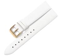 THBGTCNQ Cinturino for orologio in pelle con fibbia in acciaio inossidabile, comodo e resistente, cinturino universale(White,14mm)