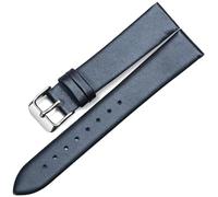 THBGTCNQ Cinturino for orologio in pelle con fibbia in acciaio inossidabile, comodo e resistente, cinturino universale(Blue,8mm)