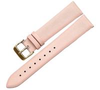 THBGTCNQ Cinturino for orologio in pelle con fibbia in acciaio inossidabile, comodo e resistente, cinturino universale(Pink,14mm)