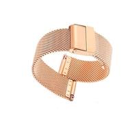 THBGTCNQ Cinturino for Orologio Intrecciato in Acciaio Inossidabile, Cinturino a Maglie, Braccialetto Universale Intrecciato(Rose Gold_19mm)