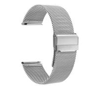 THBGTCNQ Cinturino for Orologio Intrecciato in Acciaio Inossidabile da 18 mm, Unisex(Silve_12mm)