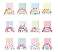 Thboxes 12 Pezzi Segnalibro Magnetico Bambini, Segnalibri Magnetici Arcobaleno Segnalibro Bambini Gadget Lettura Bomboniere per Feste di Compleanno Regalo di Compleanno Regali per il Ritorno a Scuola