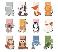 Thboxes 12 Pezzi Segnalibro Magnetico Bambini, Segnalibri Magnetici Cartoni Segnalibro Bambini 5 6 7 8 9 10 Anni Bomboniere per Feste di Compleanno Regalo di Compleanno Regali per il Ritorno a Scuola