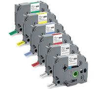 Thboxes 6× Nastro Etichette Compatibile Brother Tze-231/431/531/631/731