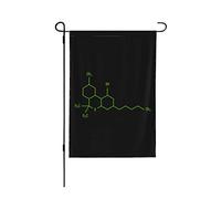 THC Molecule Yard Flag Double Sided Vertical Yard Flag, Per Tutte Le Stagioni Per La Decorazione Esterna 12,5"x18"