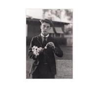 THCTCA Buster Keaton - Poster su tela, decorazione artistica da parete per soggiorno, camera da letto, senza cornice, 20 x 30 cm