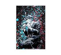 THCTCA Leonard Cohen - Poster su tela con ritratto di Leonard Cohen, decorazione per camera da letto, sport, ufficio, stanza, regalo, senza cornice, 50 x 75 cm