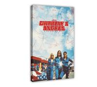 THCTCA Poster del film Charlies Angels 2000 su tela, decorazione artistica da parete per soggiorno e camera da letto, con cornice, 60 x 90 cm