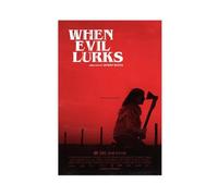 THCTCA Poster del film "When Evil Lurks" su tela, decorazione artistica da parete per soggiorno e camera da letto, senza cornice, 20 x 30 cm